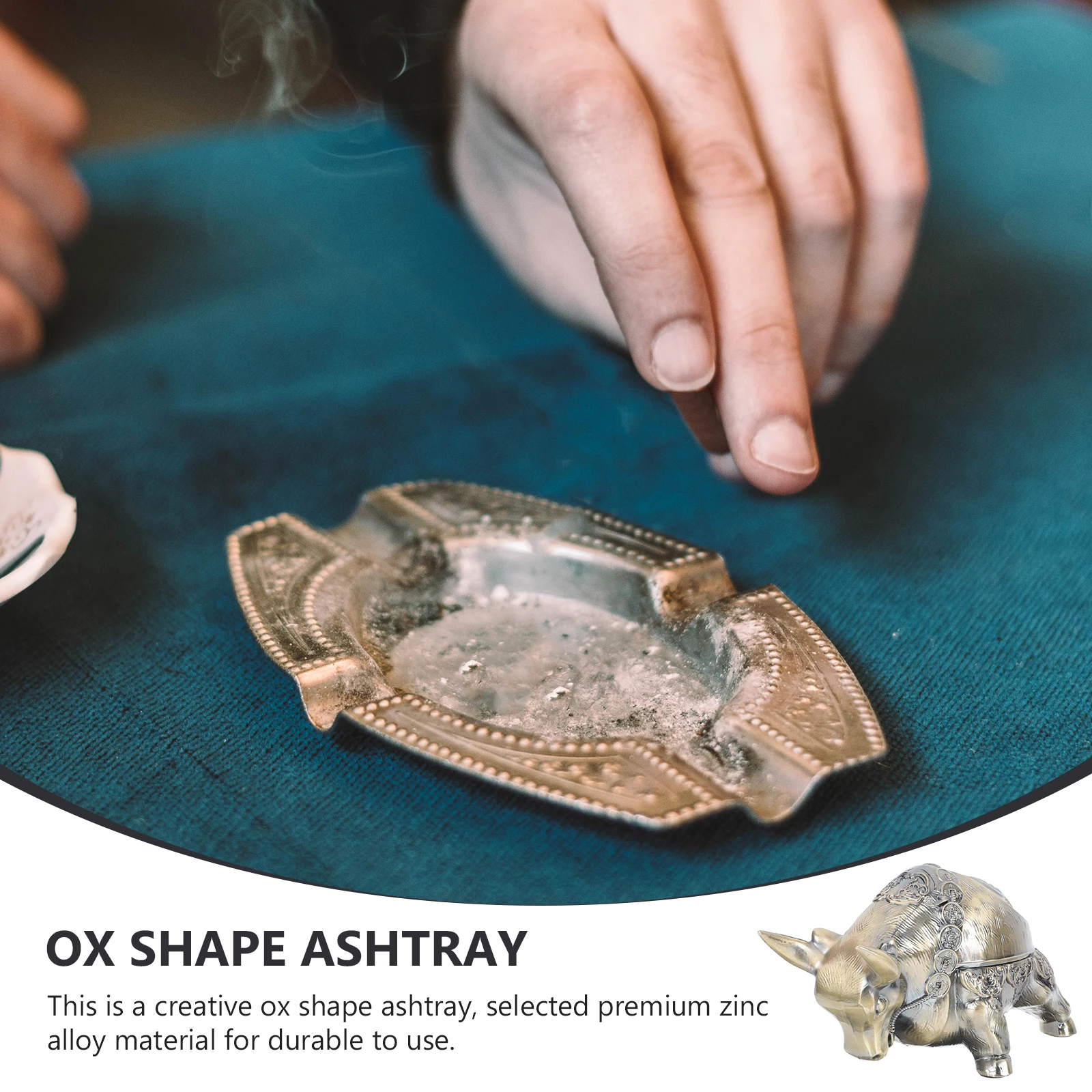 Ashtray nament Zinc Alloy Safe Creative Design Decor Table Home Office Portable Lightweight Elegant Craftsmanship Metal
Ashtray nament Zinc Alloy Safe Creative Design Decor Table Home Office Portable Lightweight Elegant Craftsmanship Metal