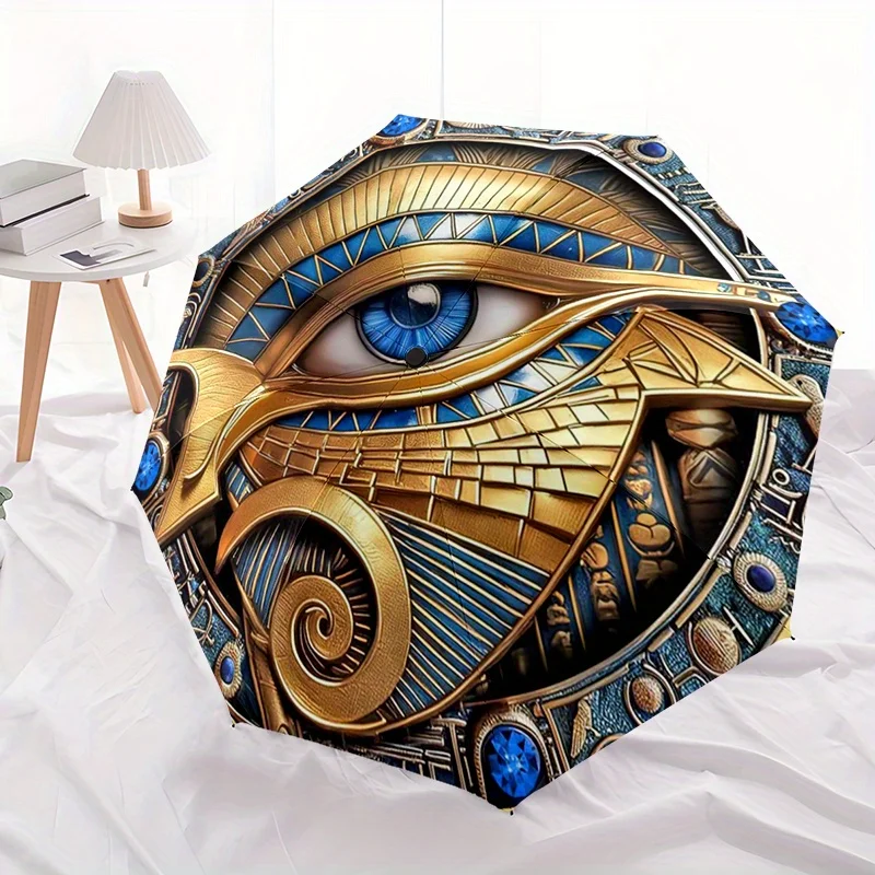 1pc Eye of Horus Automatic Open/Close Compact Umbrella - Egyptian Eye Design with Blue & Golden, Lightweight Travel Umbrella,
1pc Eye of Horus Automatic Open/Close Compact Umbrella - Egyptian Eye Design with Blue & Golden, Lightweight Travel Umbrella,