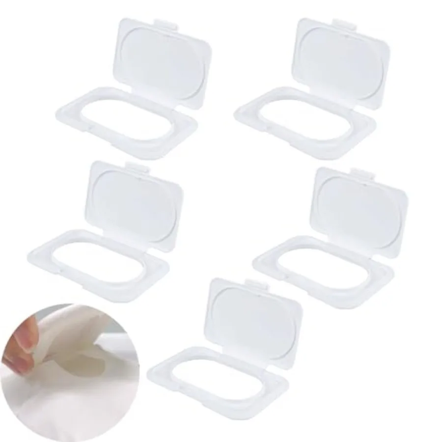 5 Pack Baby Wipes Flip Lid Reusable Adhesive Sticky Dispenser Cover Non-Drying Cap for Child Water Wipe Packs Bag Package Porta
5 Pack Baby Wipes Flip Lid Reusable Adhesive Sticky Dispenser Cover Non-Drying Cap for Child Water Wipe Packs Bag Package Porta