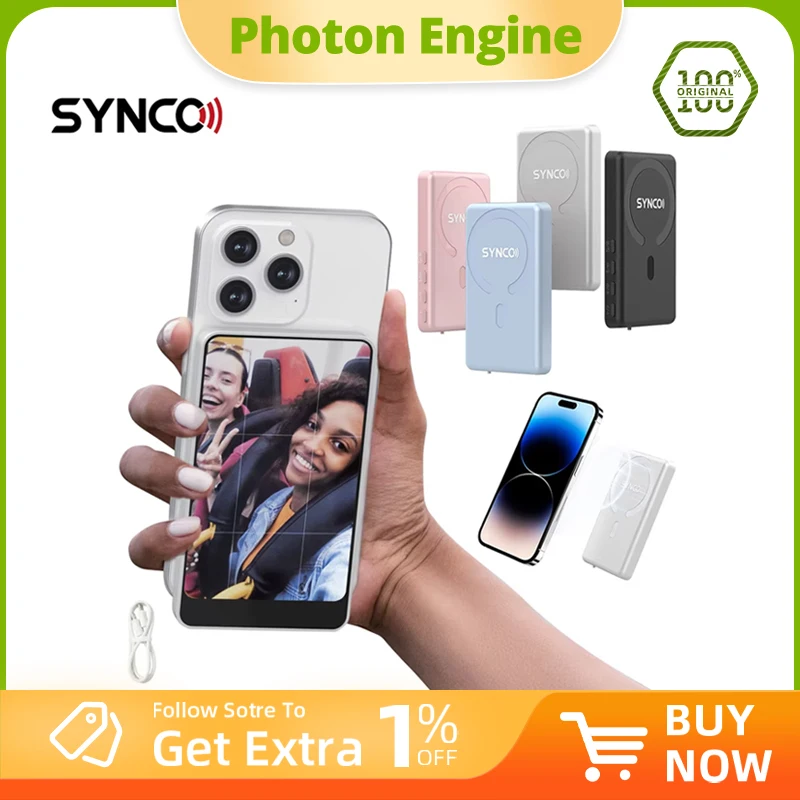 SYNCO XView M4 Black White Blue Pink Magnetic Phone Selfie Monitor Screen for Smartphone Selfie Vlog Live Stream Video Recording
SYNCO XView M4 Black White Blue Pink Magnetic Phone Selfie Monitor Screen for Smartphone Selfie Vlog Live Stream Video Recording