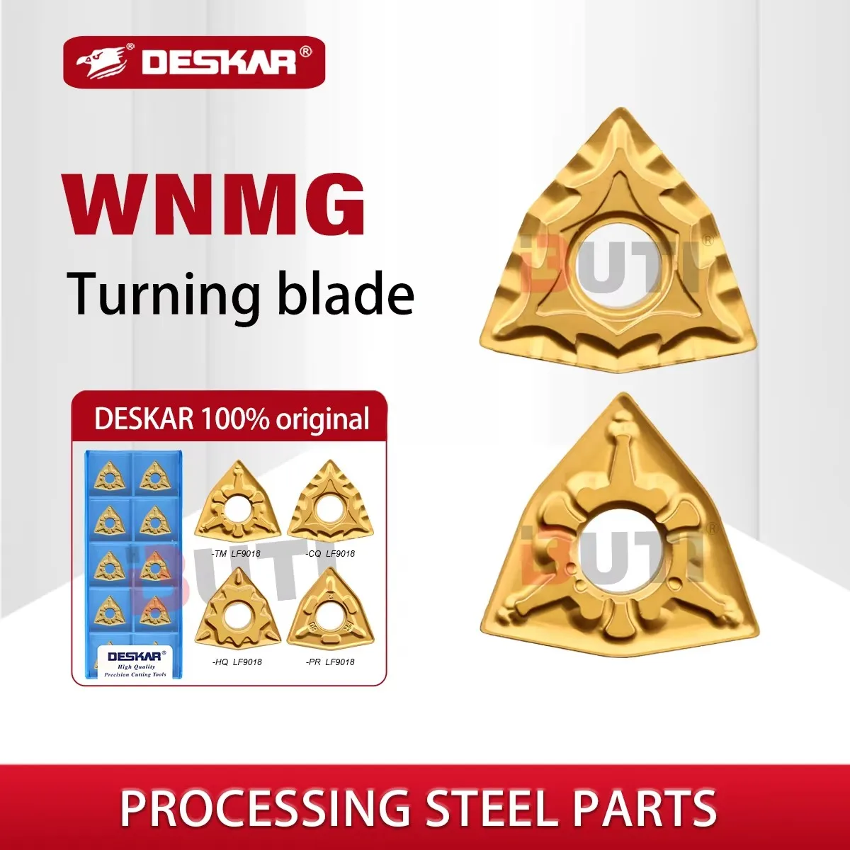 DESKAR 100% Original CNC Carbide Inserts WNMG080404 WNMG080408 WNMG080412-TM CQ HQ ZM CM PM MT LF9018 Peach Shaped Turning Tool
DESKAR 100% Original CNC Carbide Inserts WNMG080404 WNMG080408 WNMG080412-TM CQ HQ ZM CM PM MT LF9018 Peach Shaped Turning Tool