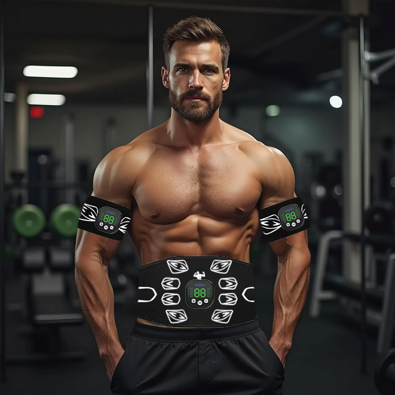 EMS Muscle Stimulator Ab Belt Electronic Pulse Abdominal Toner for Core Strength Fitness Equipment Home Use
EMS Muscle Stimulator Ab Belt Electronic Pulse Abdominal Toner for Core Strength Fitness Equipment Home Use