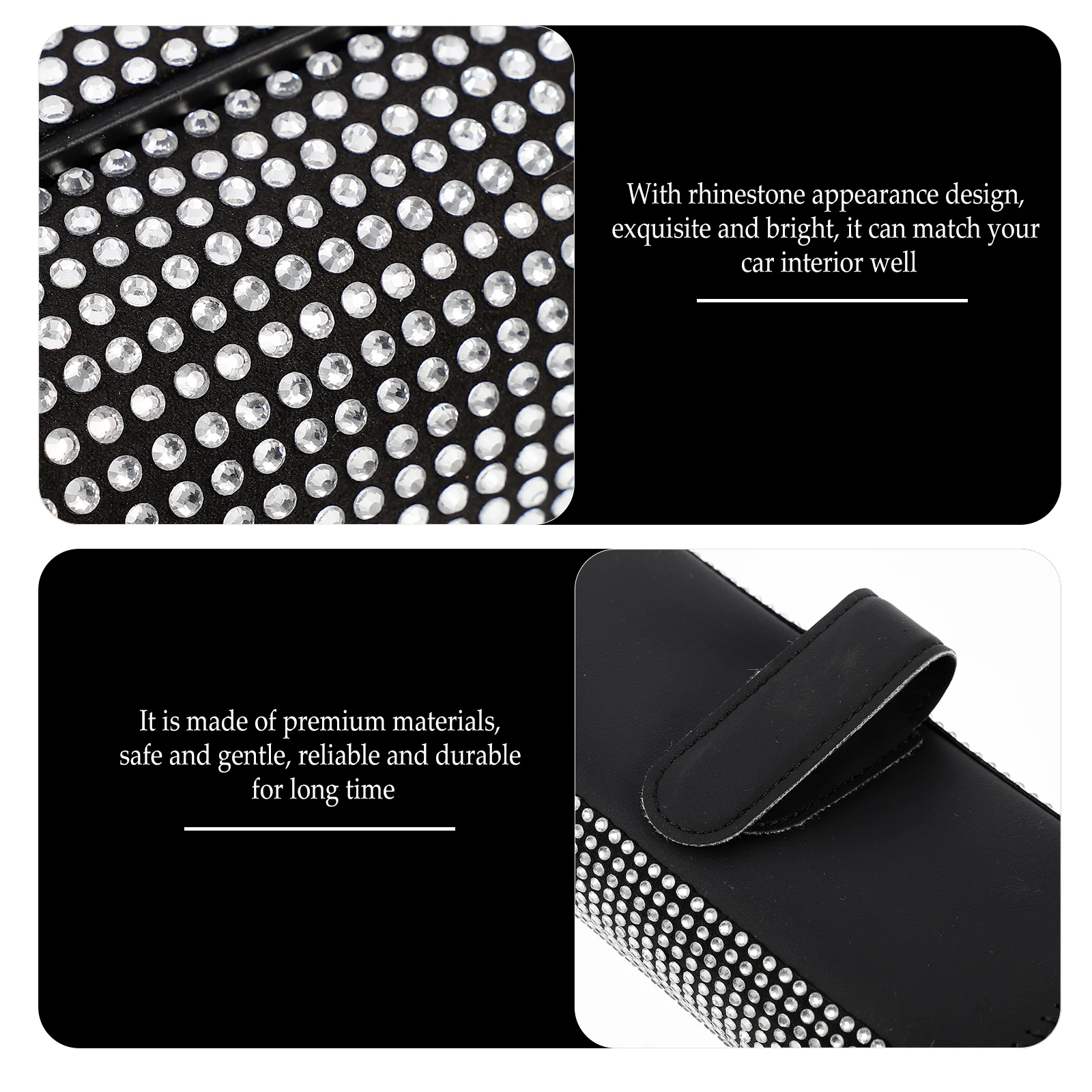1pc Car Eyeglasses Rhinestone Case Vehicle Glasses Automobile Sunglasses Holder Creative Design Durable Storage For Car
1pc Car Eyeglasses Rhinestone Case Vehicle Glasses Automobile Sunglasses Holder Creative Design Durable Storage For Car