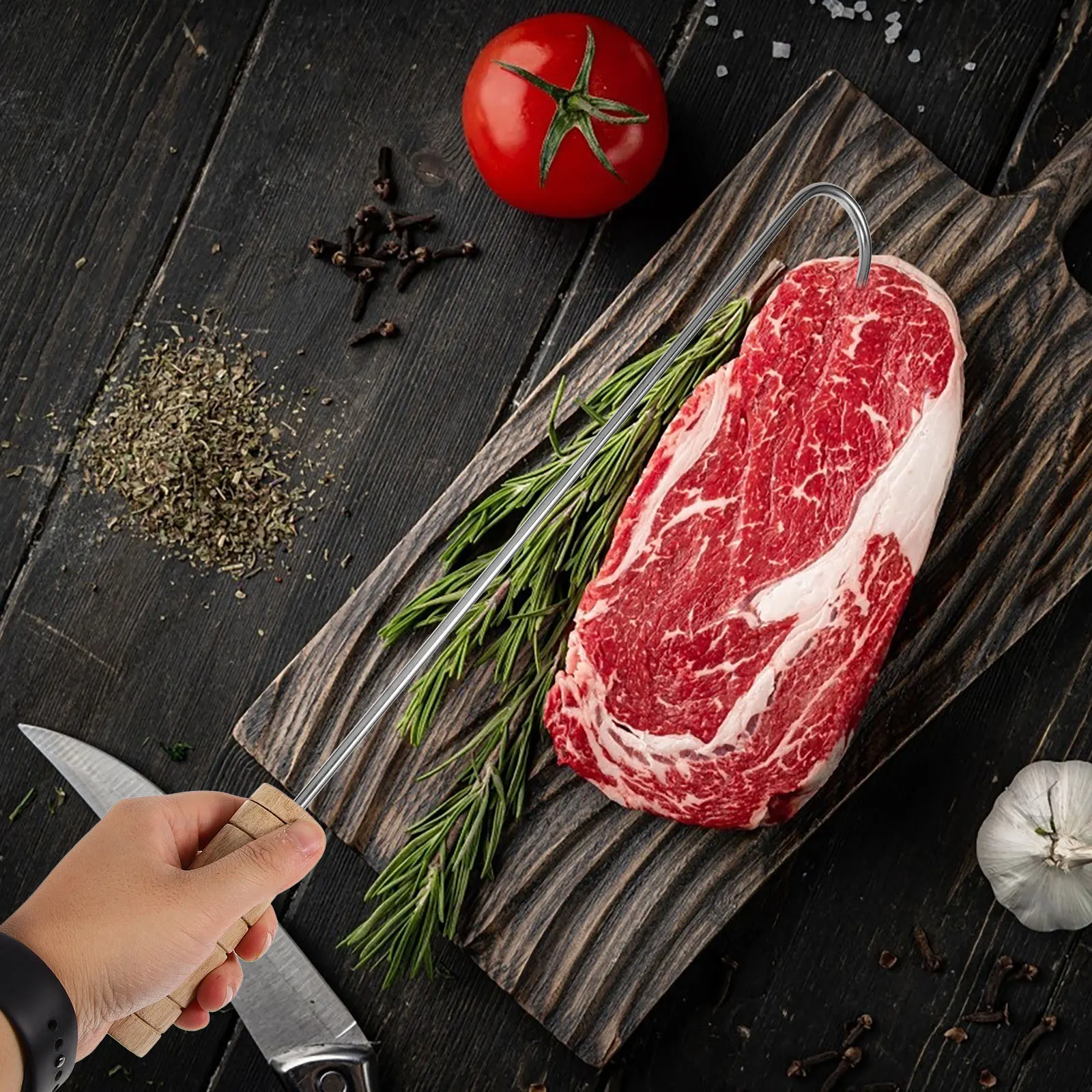 2 pcs Steel Hooks With Wooden Handle Stainless Steel Puller For Boots Kitchen Meat Hook Boot Boot Hooks Puller Tool
2 pcs Steel Hooks With Wooden Handle Stainless Steel Puller For Boots Kitchen Meat Hook Boot Boot Hooks Puller Tool