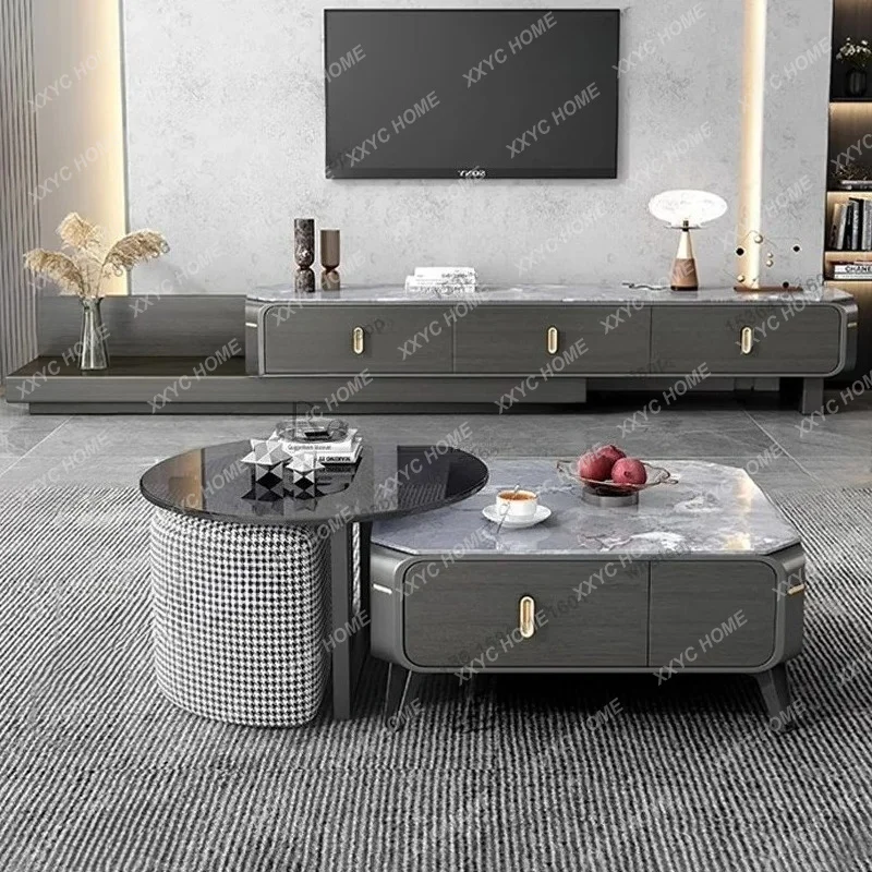 Luxury Rock Slab Coffee Table Set Modern Minimalist Living Room Retractable Cabinet Creative Home Furniture Muebles FYCT
Luxury Rock Slab Coffee Table Set Modern Minimalist Living Room Retractable Cabinet Creative Home Furniture Muebles FYCT