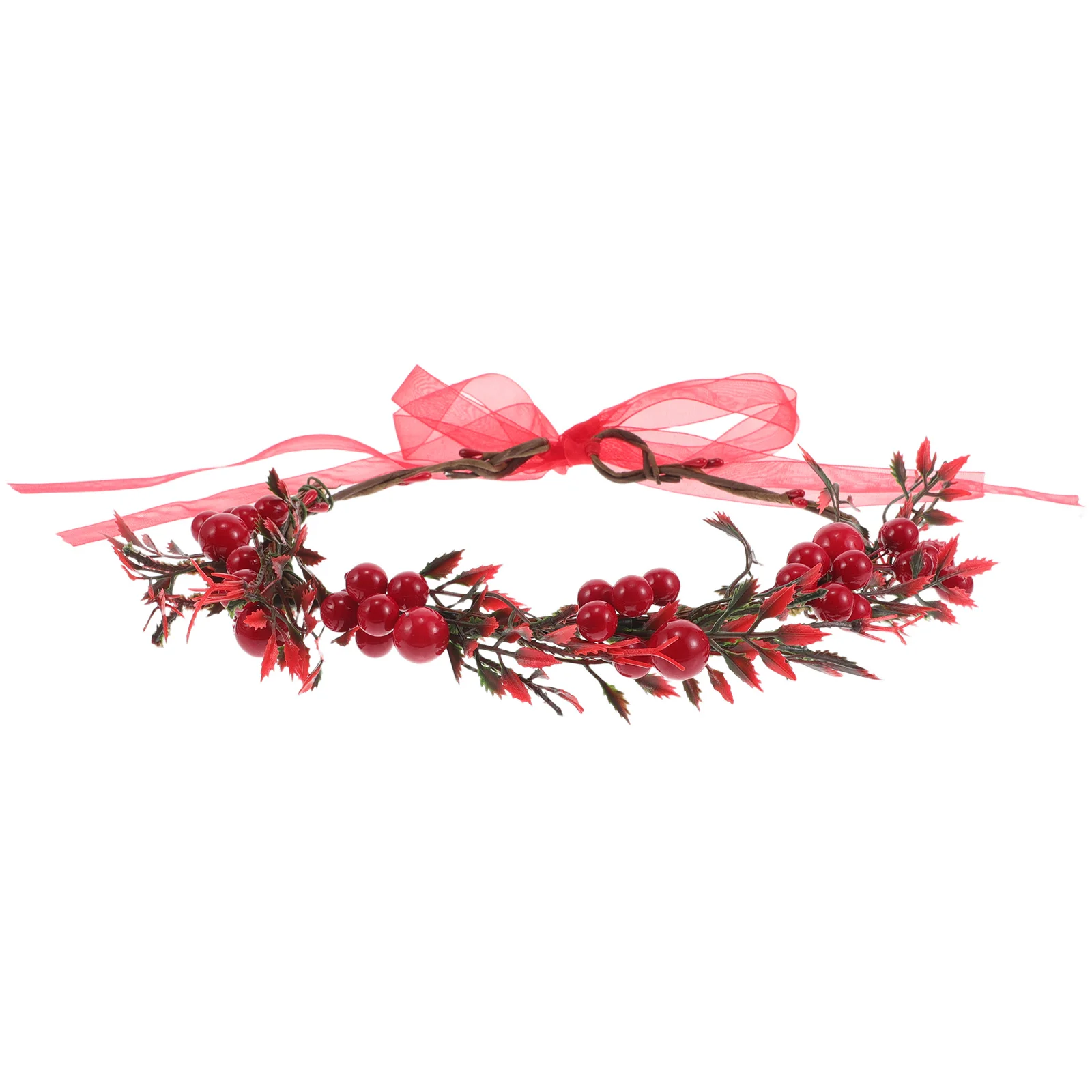 Red Berry Bridal Floral Wreath Bridesmaid Headpiece for Wedding Vintage Flower Crown Christmas Party Hair Accessory
Red Berry Bridal Floral Wreath Bridesmaid Headpiece for Wedding Vintage Flower Crown Christmas Party Hair Accessory