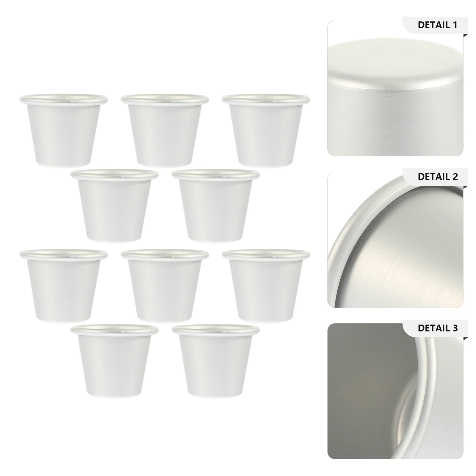 10 Pcs Cake Cup Fruit Molds Small DIY Baking Aluminum for Dessert Pudding Muffin
10 Pcs Cake Cup Fruit Molds Small DIY Baking Aluminum for Dessert Pudding Muffin