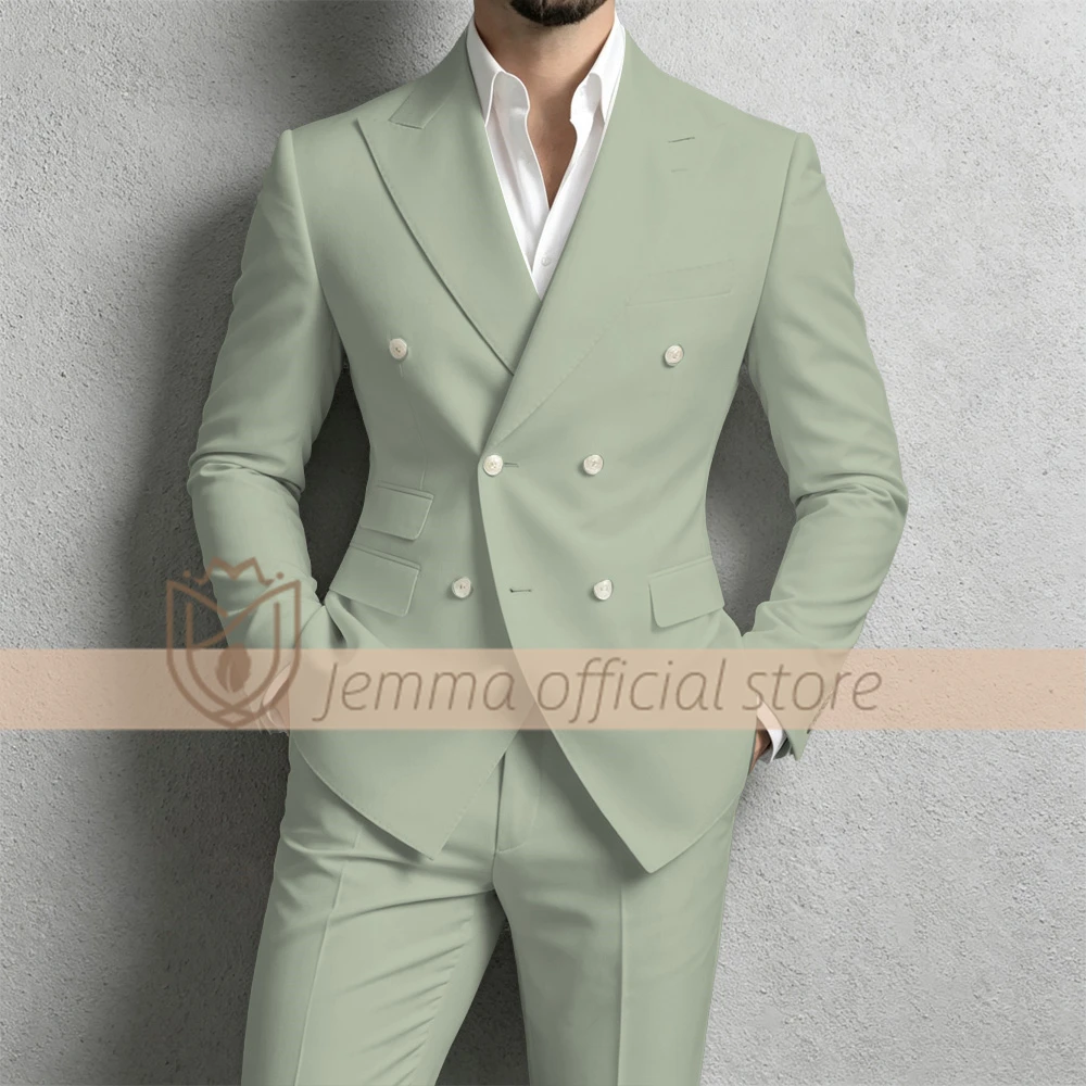 Men's 2-Piece Tailored Double-Breasted Suit for Weddings, Corporate Events, Formal Dinners and Cocktail Parties, Customizable
Men's 2-Piece Tailored Double-Breasted Suit for Weddings, Corporate Events, Formal Dinners and Cocktail Parties, Customizable