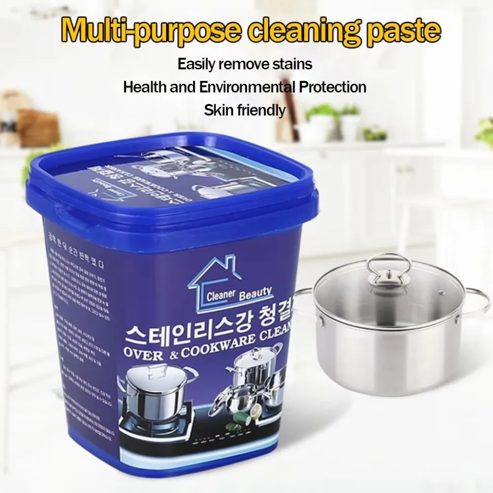 Rust Removal Multi-Purpose Cleaning Paste Non-Toxic Cookware Cleaner Stainless Steel Cleaning Paste Strong Cleaning Power
Rust Removal Multi-Purpose Cleaning Paste Non-Toxic Cookware Cleaner Stainless Steel Cleaning Paste Strong Cleaning Power