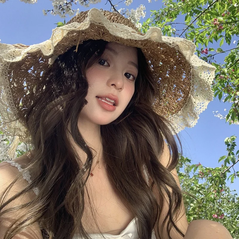 Custom Lace Trim Bowknot Wide Brim Straw Hat with Tie Hollow Beach Vacation Hat Sweet Photo Shoot
Custom Lace Trim Bowknot Wide Brim Straw Hat with Tie Hollow Beach Vacation Hat Sweet Photo Shoot