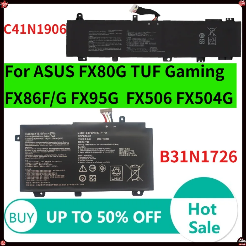 Аккумулятор для ноутбука B31N1726 для ASUS A15 FA506IU A17 FA706II FX80 FX80G FX80GM FX86FE TUF Gaming FX504GD FX504GE FX505DT FX505DV
Аккумулятор для ноутбука B31N1726 для ASUS A15 FA506IU A17 FA706II FX80 FX80G FX80GM FX86FE TUF Gaming FX504GD FX504GE FX505DT FX505DV