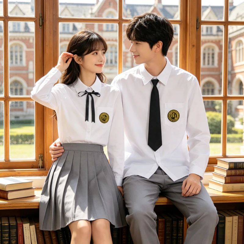 JK College Style White Shirt Uniform Set, Ideal For Graduation, Chorus, Recitation, Performance And Daily Campus Student Wear
JK College Style White Shirt Uniform Set, Ideal For Graduation, Chorus, Recitation, Performance And Daily Campus Student Wear