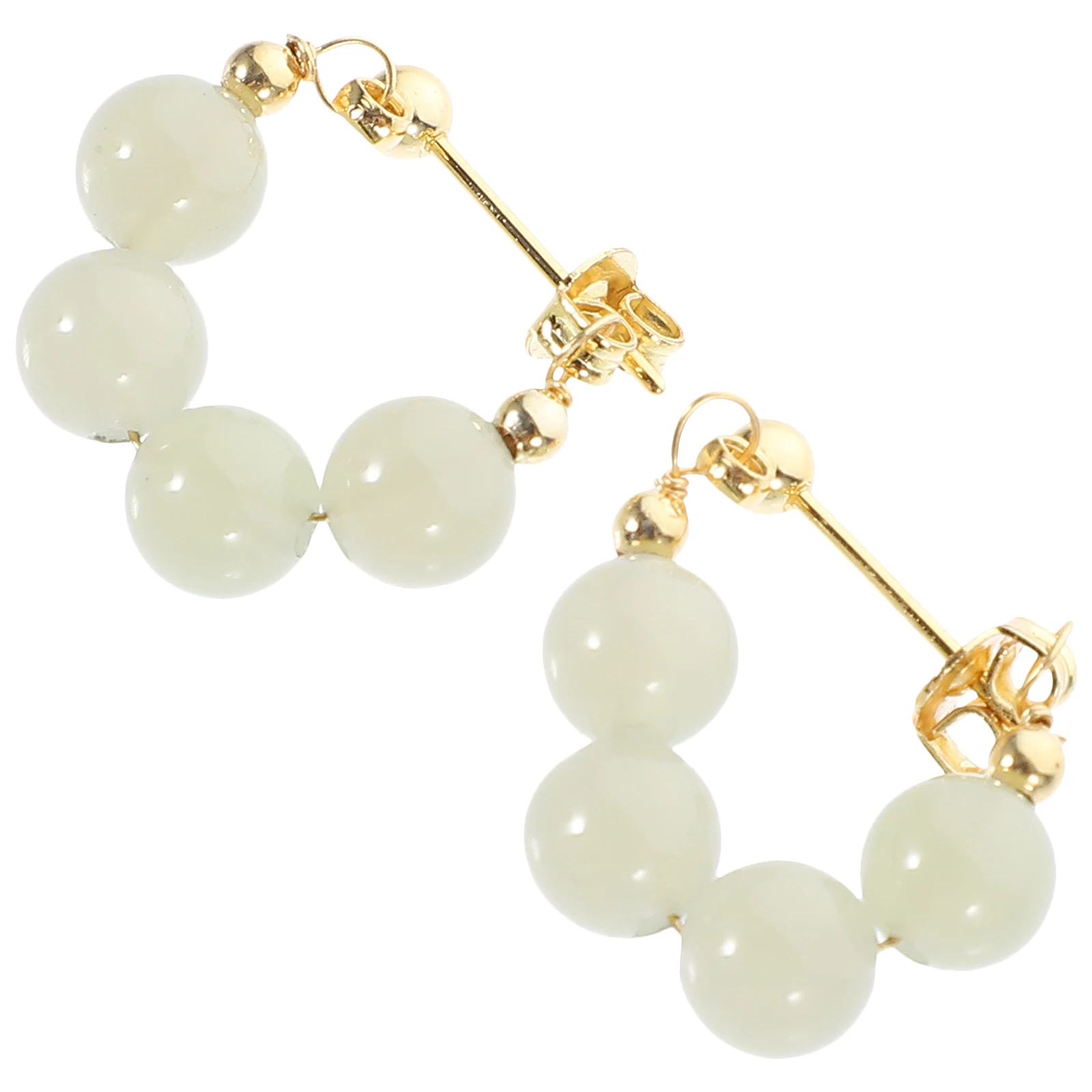 Hetian Jade Earrings Women Minimalist Lightweight Daily Wear Birthday Party Accessories Small Ear Drop
Hetian Jade Earrings Women Minimalist Lightweight Daily Wear Birthday Party Accessories Small Ear Drop