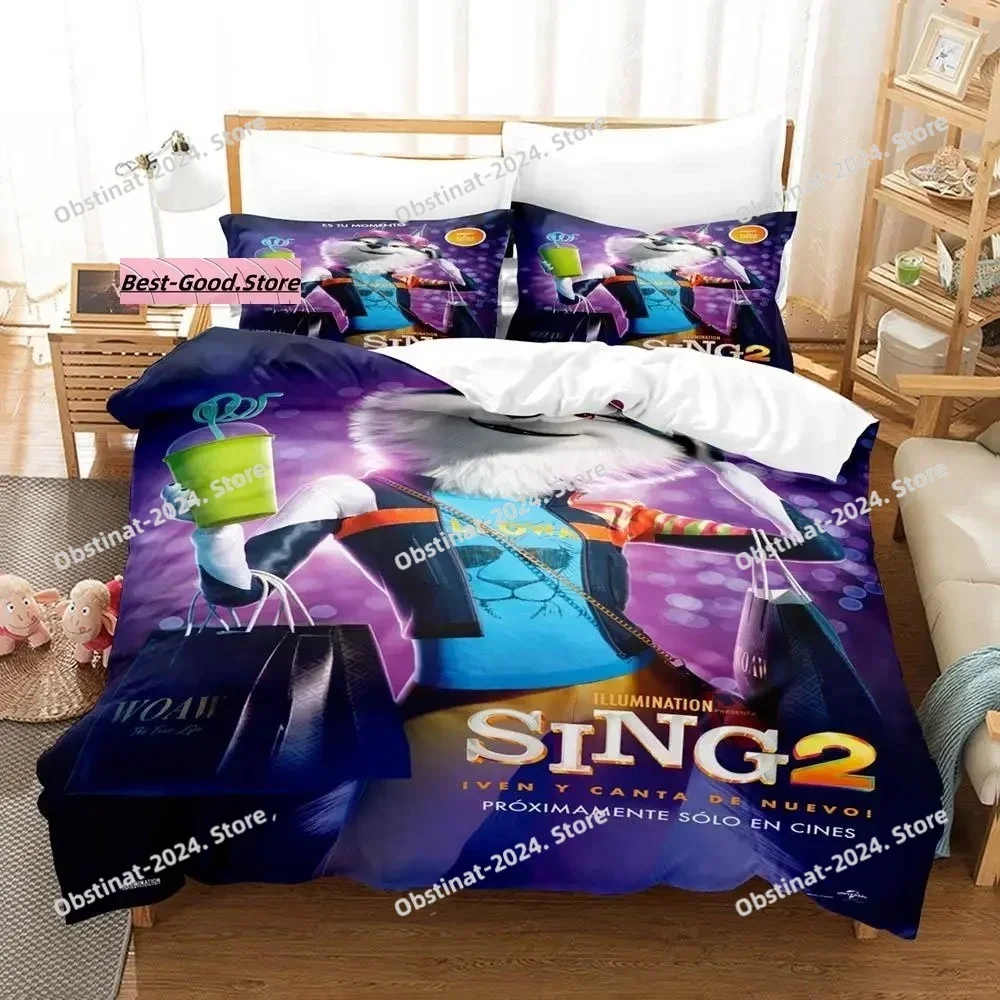 2025 Top New Sing 2 Bedding Set Printed single Comforter Quilt Bed Cover Duvet Cover Pillow Case 3 Pieces Sets Kids Adult Size
2025 Top New Sing 2 Bedding Set Printed single Comforter Quilt Bed Cover Duvet Cover Pillow Case 3 Pieces Sets Kids Adult Size