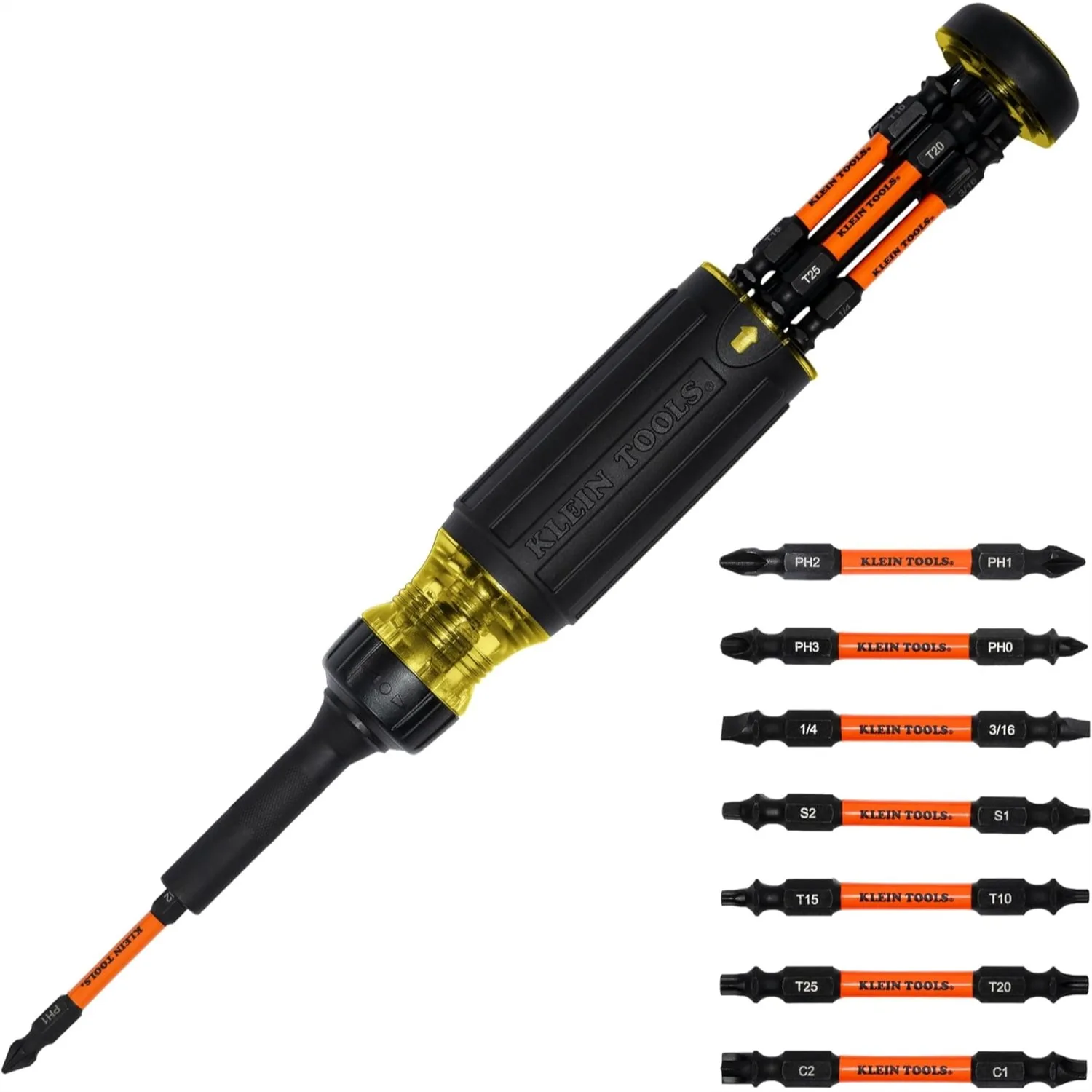 15-in-1 Multi-Bit Ratcheting Screwdriver Set with Impact Ready Bits and Cushion Grip Handle
15-in-1 Multi-Bit Ratcheting Screwdriver Set with Impact Ready Bits and Cushion Grip Handle