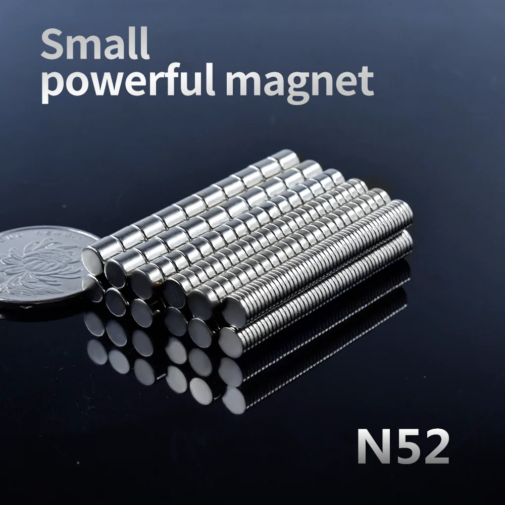 N52 Neodymium magnet Small Round Strong Mini Fridge Magnet 5x2/10x2/12x2/15x1mm super powerful Permanent magnetic electro-magnet
N52 Neodymium magnet Small Round Strong Mini Fridge Magnet 5x2/10x2/12x2/15x1mm super powerful Permanent magnetic electro-magnet