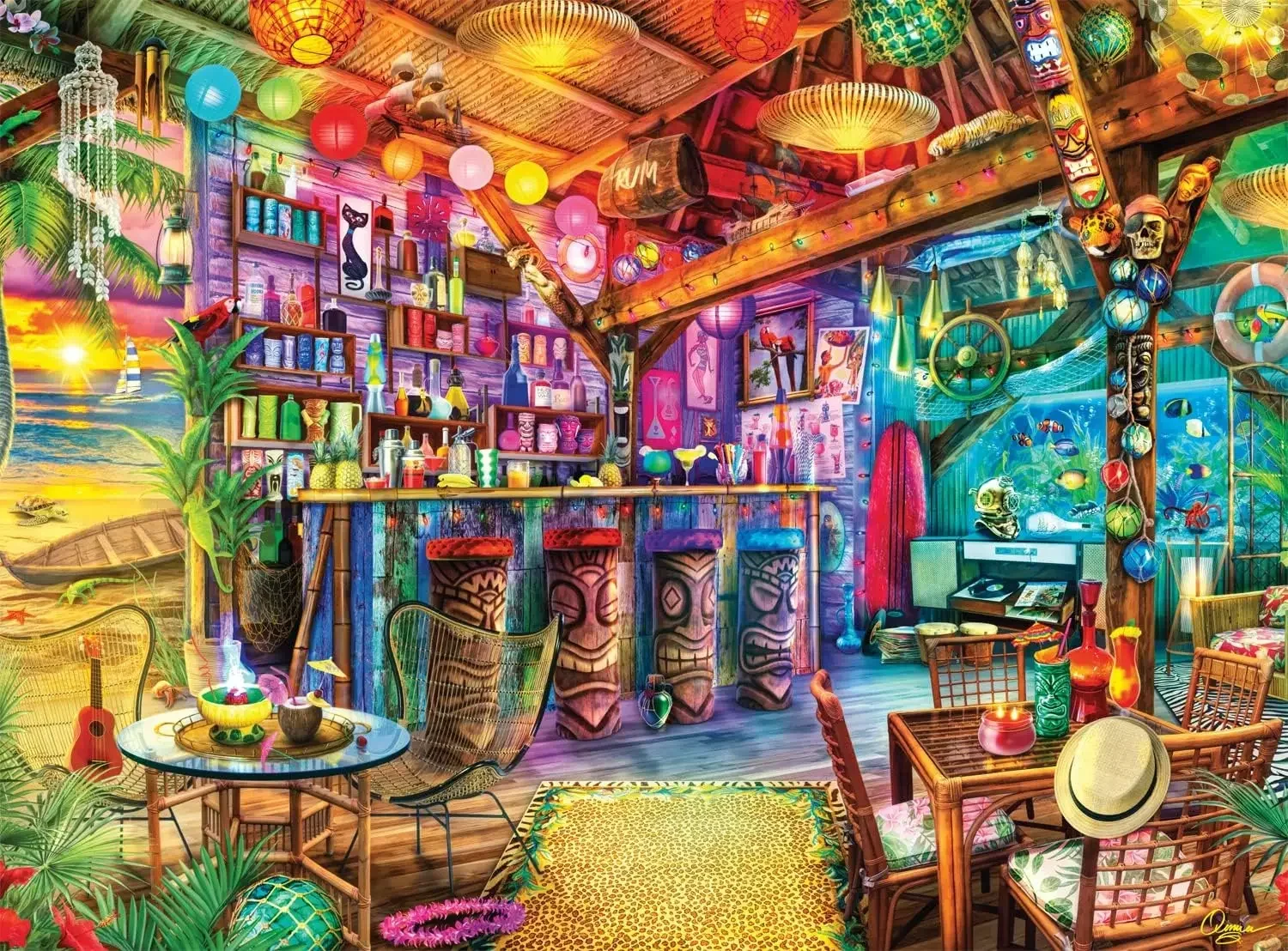 1314/1000/520 Pieces Puzzles for Tiki Beach Sunset Jigsaw Puzzles for Gameroom Bedroom Challenging Family Activity Games
1314/1000/520 Pieces Puzzles for Tiki Beach Sunset Jigsaw Puzzles for Gameroom Bedroom Challenging Family Activity Games