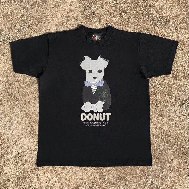 Heavyweight Pure Cotton Short Sleeve T-Shirt for Men And Women Casual Loose Fit Suit Style Dog Print T-Shirt by Xiao Chen Story
Heavyweight Pure Cotton Short Sleeve T-Shirt for Men And Women Casual Loose Fit Suit Style Dog Print T-Shirt by Xiao Chen Story