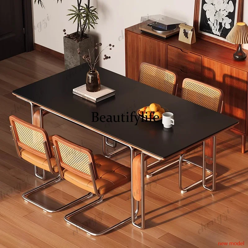 Solid Wood Nordic Dining Tables Vintage Luxury Rectangle Chairs Dining Tables Camping Industrial Muebles De Cocina FurnitureF132
Solid Wood Nordic Dining Tables Vintage Luxury Rectangle Chairs Dining Tables Camping Industrial Muebles De Cocina FurnitureF132
