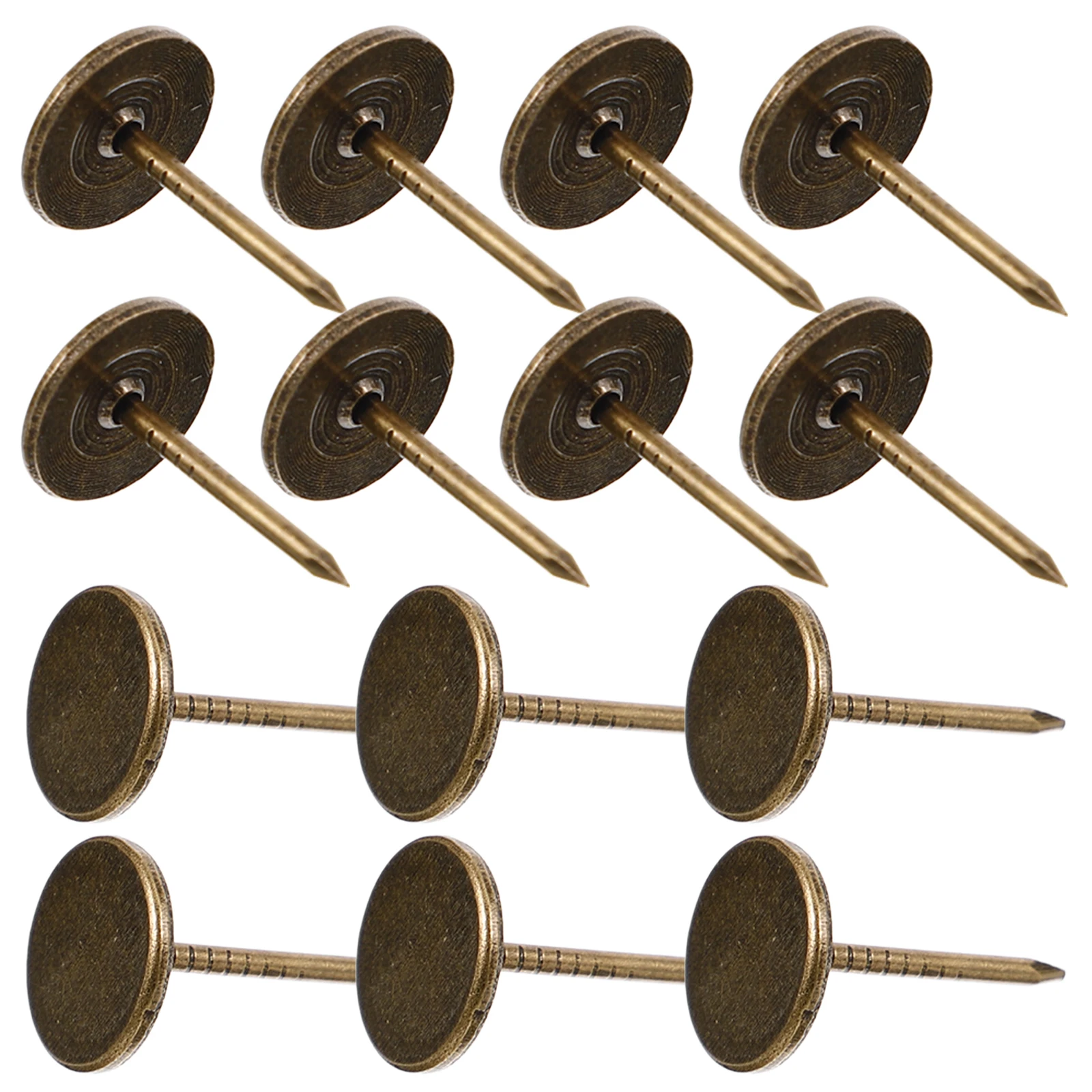 100 Pcs Retro Thumbtacks 17mm Flat Head for Wood Furniture Heavy Duty Metal Upholstery Tacks Vintage Style DIY
100 Pcs Retro Thumbtacks 17mm Flat Head for Wood Furniture Heavy Duty Metal Upholstery Tacks Vintage Style DIY