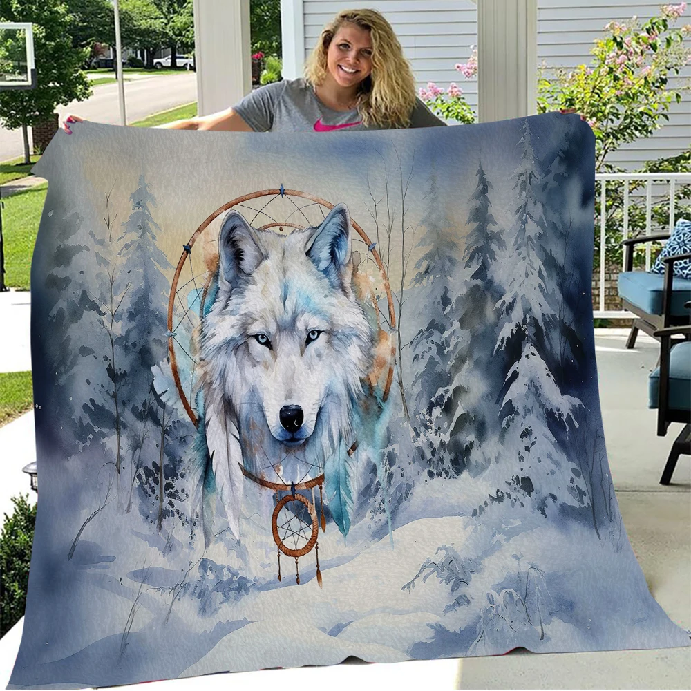 Wolf Blanket Super Soft Winter Comfortable Blanket Flannel Lightweight Wool Blanket Suitable for Sofa Bed Office
Wolf Blanket Super Soft Winter Comfortable Blanket Flannel Lightweight Wool Blanket Suitable for Sofa Bed Office