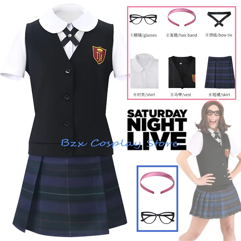 Live Mary Cosplay Anime Saturday Night Katherine Costume Sexy Woman Jk Uniform Top Vest sKIRT Glasses Suit Party Play Outfit
Live Mary Cosplay Anime Saturday Night Katherine Costume Sexy Woman Jk Uniform Top Vest sKIRT Glasses Suit Party Play Outfit