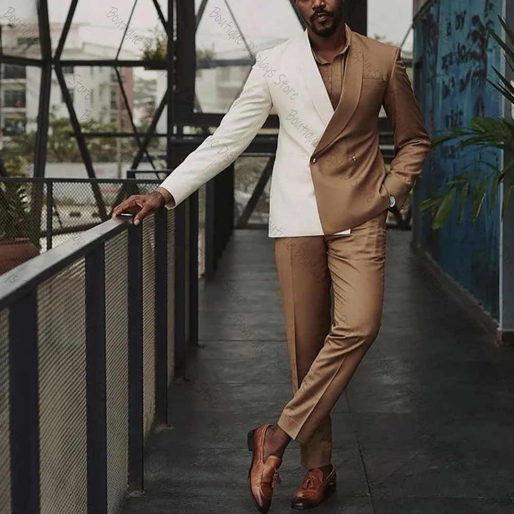 Patch Color Double Breasted Straight Men Suit Two Pieces(Jacket+Pants) Lapel Outfits Chic Casual Party Prom Wedding Set
Patch Color Double Breasted Straight Men Suit Two Pieces(Jacket+Pants) Lapel Outfits Chic Casual Party Prom Wedding Set