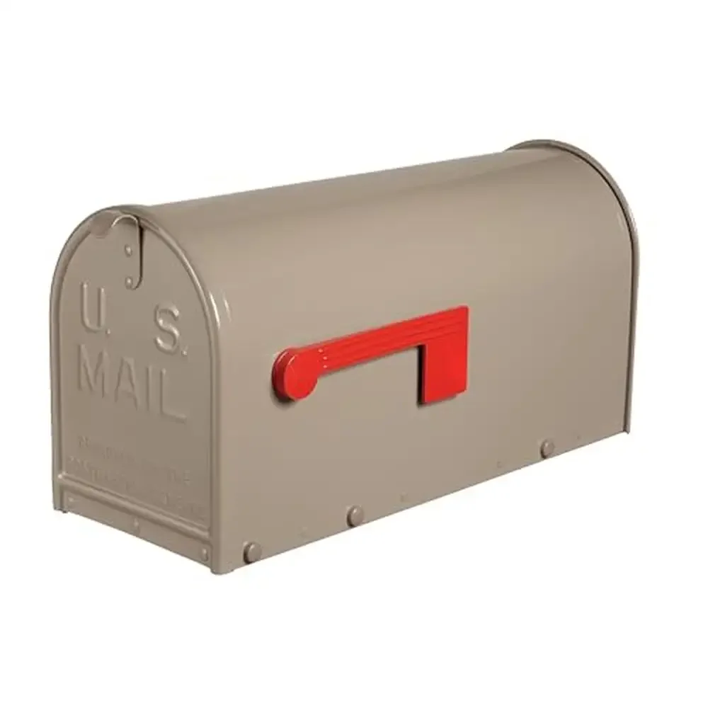 Large Gloss Taupe Janzer Mailbox Curbside Appeal Galvanized Steel USA Made USPS Approved Alloy Steel Material Front Access
Large Gloss Taupe Janzer Mailbox Curbside Appeal Galvanized Steel USA Made USPS Approved Alloy Steel Material Front Access