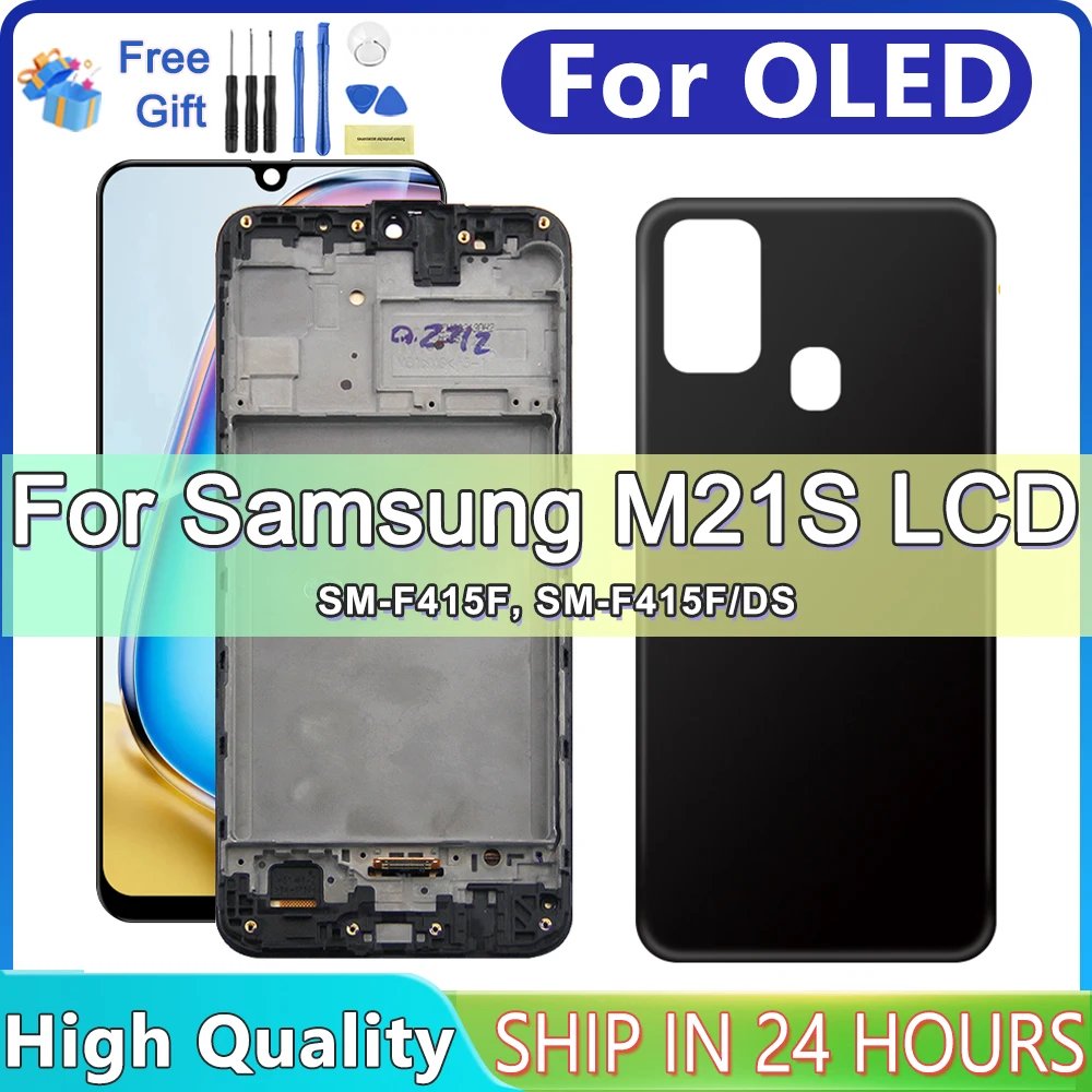 Super OLED For Samsung M21S LCD with Frame, Display Touch Screen Digitizer Assembly for Samsung M21s SM-F415F/DS Replacement
Super OLED For Samsung M21S LCD with Frame, Display Touch Screen Digitizer Assembly for Samsung M21s SM-F415F/DS Replacement