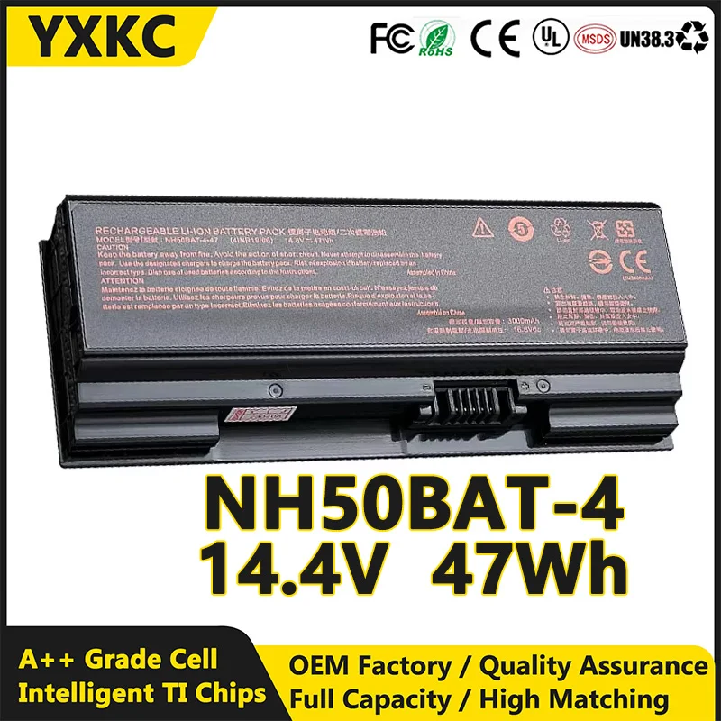 NH50BAT-4 47 Втч Замена аккумулятора для ноутбука HASEE Thunderobot 911ME Clevo NH50RA NH55RCQ NH58RDQ NH70RHQ CNH5S01 6-87-NH50S-41
NH50BAT-4 47 Втч Замена аккумулятора для ноутбука HASEE Thunderobot 911ME Clevo NH50RA NH55RCQ NH58RDQ NH70RHQ CNH5S01 6-87-NH50S-41