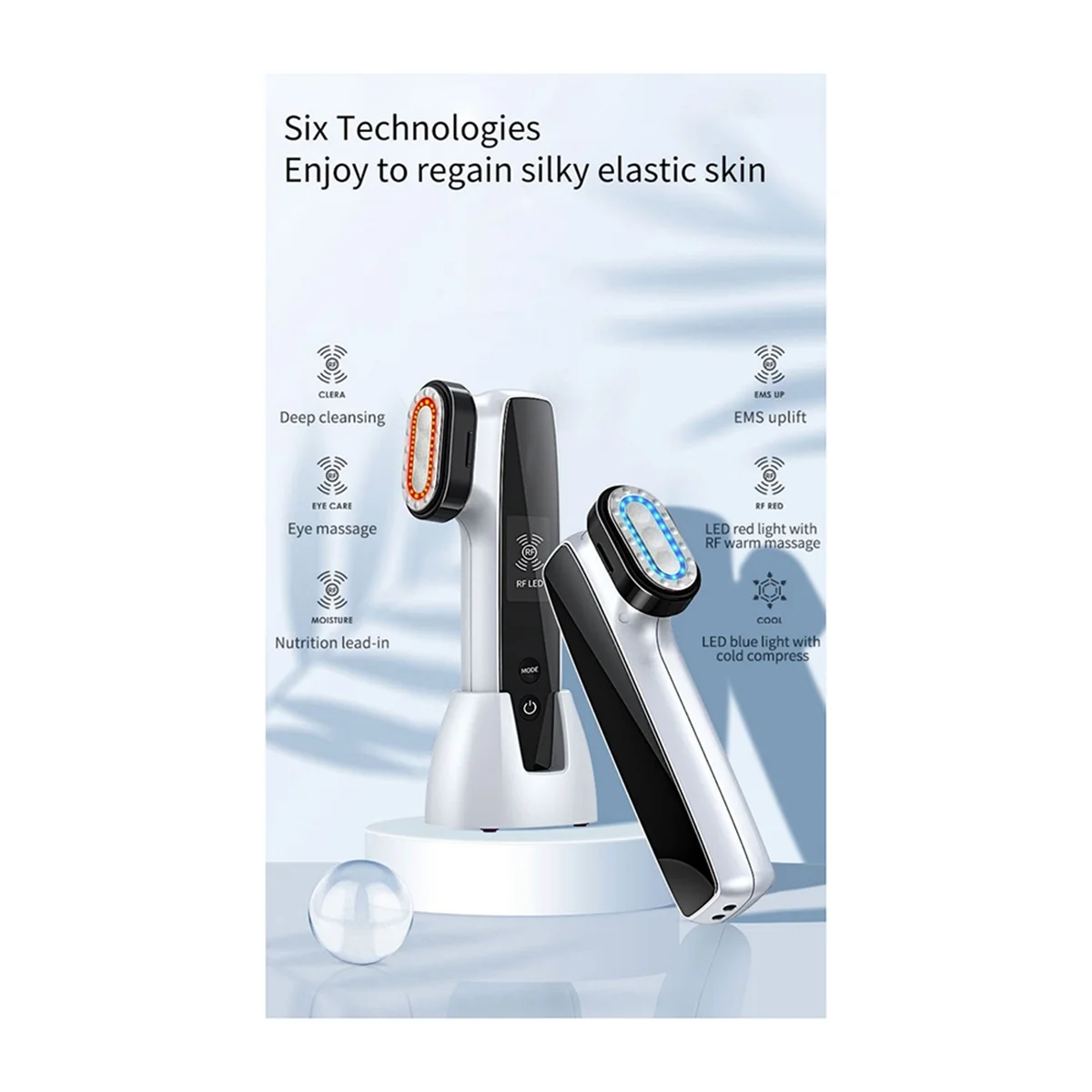 67NEW RF&EMS Electric Face Massager LED Photon Therapy Skin Lifting Tightening Rejuvenation Anti Aging Wrinkle Removal US Plug
67NEW RF&EMS Electric Face Massager LED Photon Therapy Skin Lifting Tightening Rejuvenation Anti Aging Wrinkle Removal US Plug