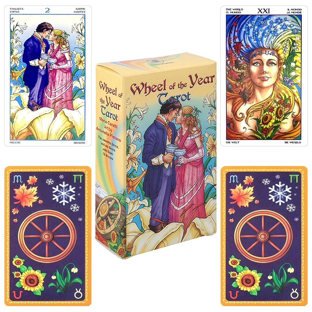 Year Ring Tarot Card | 78pcs English Edition Cards | Divination Tool | Suitable for Personal Meditation, Parties and Board Game
Year Ring Tarot Card | 78pcs English Edition Cards | Divination Tool | Suitable for Personal Meditation, Parties and Board Game