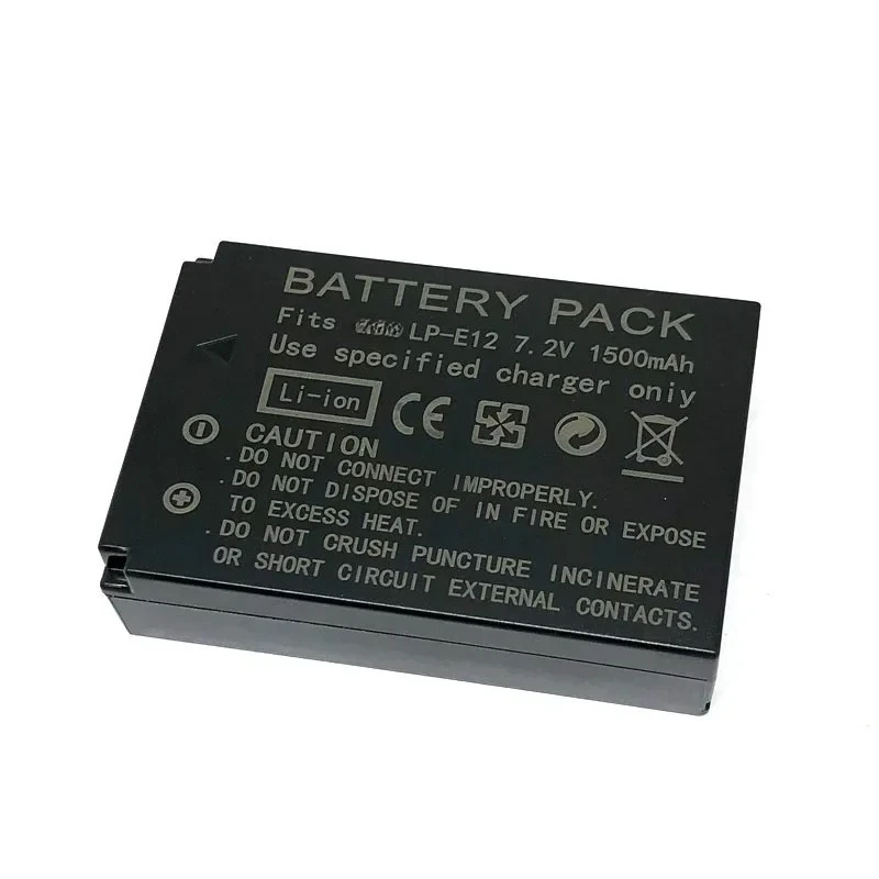 LP-E12 7.2V 1500mAh Camera Battery+Charger For 100D M M2 M10 M50 M100 M200 For X7 SX70HS For SL1
LP-E12 7.2V 1500mAh Camera Battery+Charger For 100D M M2 M10 M50 M100 M200 For X7 SX70HS For SL1