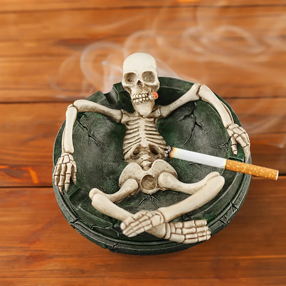 Skull Ashtray Resin Container Unique Modeling Cigarette Holder Lightweight Durable Fire Resistant Home Office Decorations Indoor
Skull Ashtray Resin Container Unique Modeling Cigarette Holder Lightweight Durable Fire Resistant Home Office Decorations Indoor