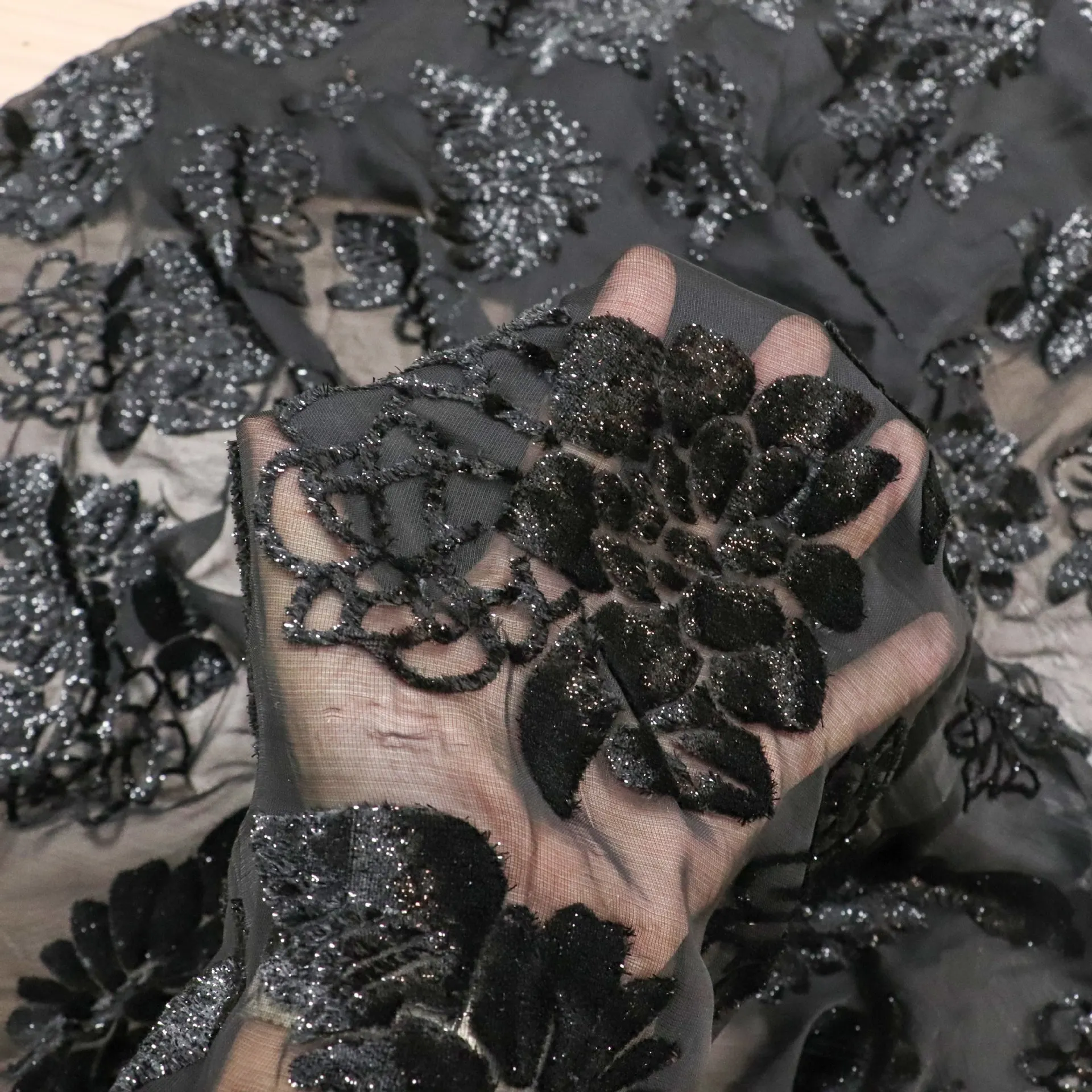 Woven Brocade Sticky Velvet Nylon Polyester Semi-Bright Silk Burnt out Burnt Velvet Fabric Nightdress Dress Fabric Clothing
Woven Brocade Sticky Velvet Nylon Polyester Semi-Bright Silk Burnt out Burnt Velvet Fabric Nightdress Dress Fabric Clothing