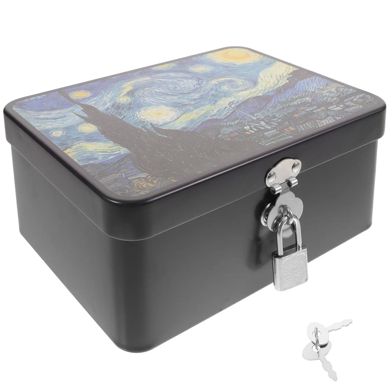 Retro Tin Box with Lock Medium Size Night Jewelry Keepsake Container Tinplate Storage Gift Box Practical
Retro Tin Box with Lock Medium Size Night Jewelry Keepsake Container Tinplate Storage Gift Box Practical