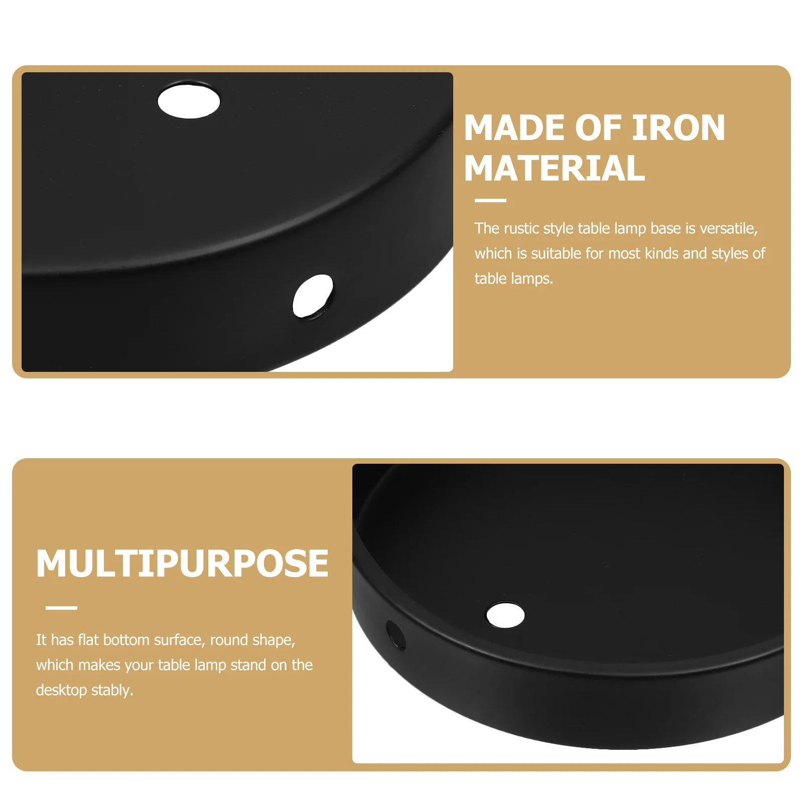 DIY Metal Lamp Base Iron Table Lamp Stand Stable Desktop Accessory Easy Wire Pass Through Home Office Decor Light Round Base
DIY Metal Lamp Base Iron Table Lamp Stand Stable Desktop Accessory Easy Wire Pass Through Home Office Decor Light Round Base