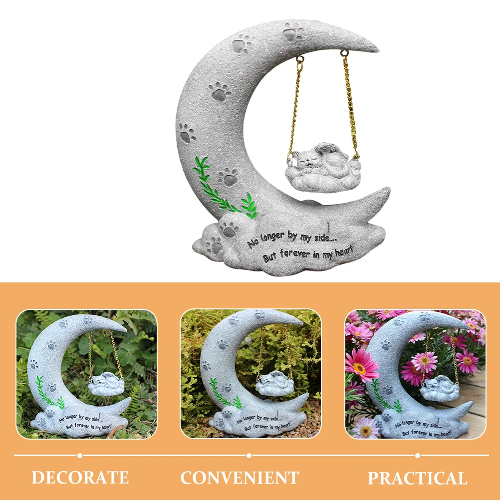 Moon Shape Cat Memorial Stone Resin Garden Accessory Pet Tribute Statue Eternal Love Gift Cat Memorial Gifts Pet Grave Markers
Moon Shape Cat Memorial Stone Resin Garden Accessory Pet Tribute Statue Eternal Love Gift Cat Memorial Gifts Pet Grave Markers