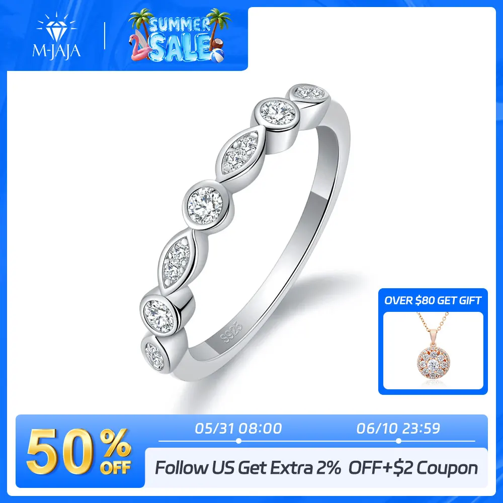 M-JAJA Moissanite Wedding Band S925 Sterling Silver 7 Stones Ring for Women Engagement Rings Fine Jewelry Couple Promise Ring
M-JAJA Moissanite Wedding Band S925 Sterling Silver 7 Stones Ring for Women Engagement Rings Fine Jewelry Couple Promise Ring