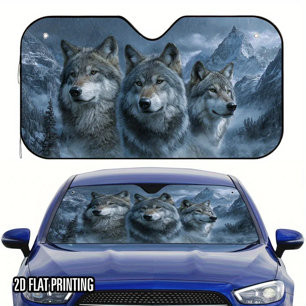 1pc High-Quality 2D Flat Mystic Wolves Trio Print Car Sunshade With 4 Free Suction Cups – Foldable, Easy To Install, Keeps Car C
1pc High-Quality 2D Flat Mystic Wolves Trio Print Car Sunshade With 4 Free Suction Cups – Foldable, Easy To Install, Keeps Car C