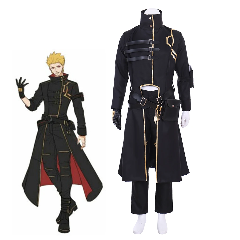 Game FGO Cosplay Gilgamesh Costume Men's Gothic Black Trench Pants Uniform Suit Halloween Party Comic Con Knight Streetwear
Game FGO Cosplay Gilgamesh Costume Men's Gothic Black Trench Pants Uniform Suit Halloween Party Comic Con Knight Streetwear