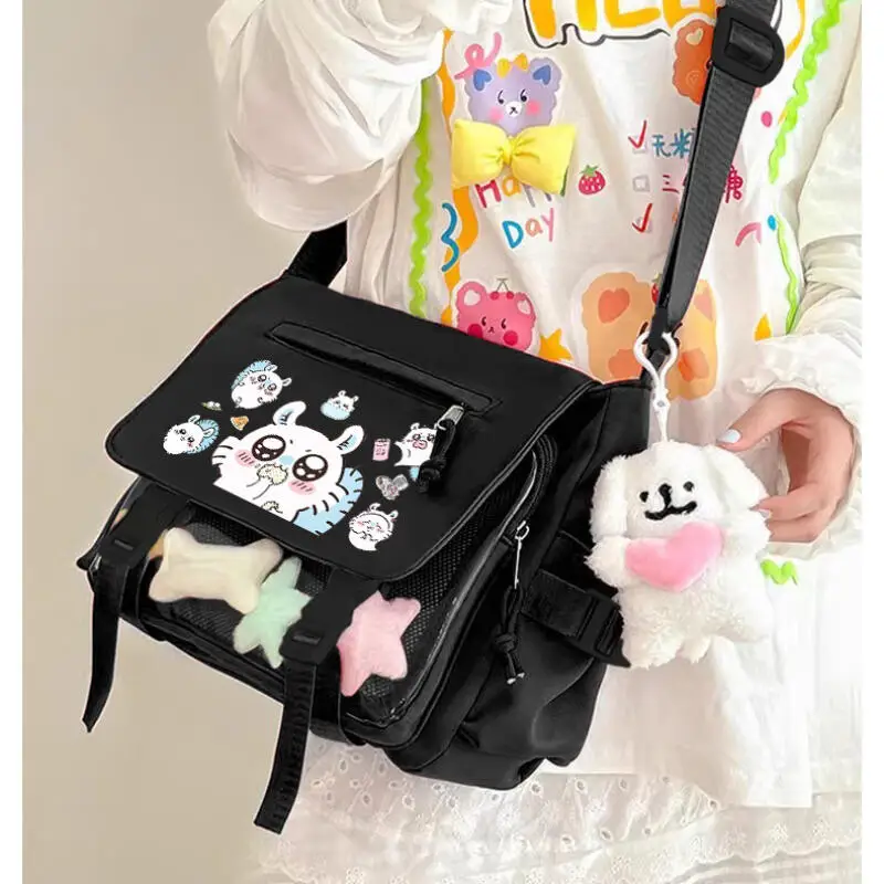 Chiikawa New Girl Cute Student Class Crossbody Bag Cartoon Shoulder Bag Bags for Woman Anime Figure Kawaii Nylon Storage Bag
Chiikawa New Girl Cute Student Class Crossbody Bag Cartoon Shoulder Bag Bags for Woman Anime Figure Kawaii Nylon Storage Bag