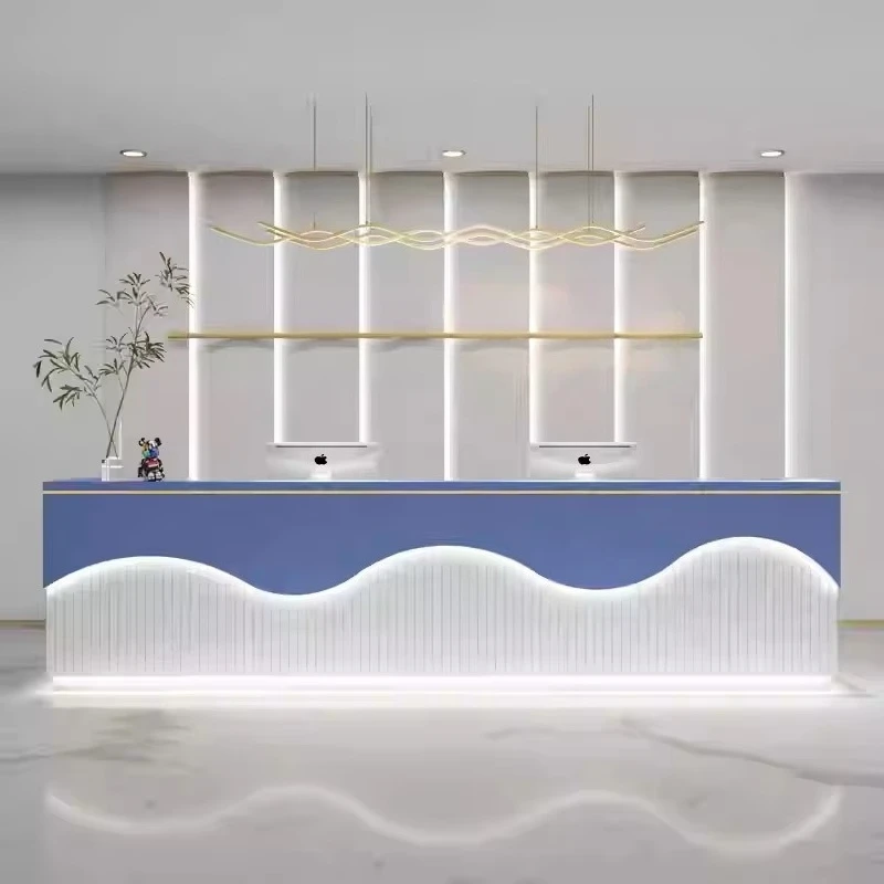 az-Minimalist Modern Lacquer Reception Desk Training Institution Beauty Salon Shop Cashier Desk Company Front Desk Custom-made@
az-Minimalist Modern Lacquer Reception Desk Training Institution Beauty Salon Shop Cashier Desk Company Front Desk Custom-made@