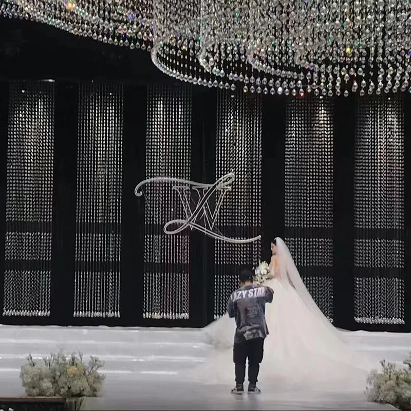 Luxury Wedding Crystal Bead Curtain Segment Bead Chain Wedding Props Pineapple Bead Curtain Stage Background Decoration
Luxury Wedding Crystal Bead Curtain Segment Bead Chain Wedding Props Pineapple Bead Curtain Stage Background Decoration