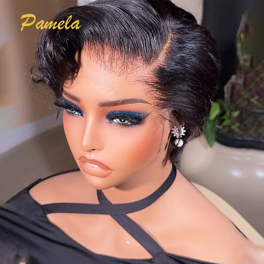 Pixie Cut Brazilian Short Straight Bob Lace Frontal Wig For Women 13x4 Transparent Lace Frontal Human Natural Hair Wig
Pixie Cut Brazilian Short Straight Bob Lace Frontal Wig For Women 13x4 Transparent Lace Frontal Human Natural Hair Wig