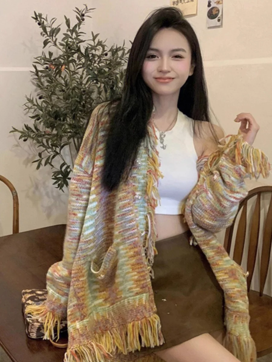 Свитера Джемперы Кардиганы Женские Для Женщин Корейский Стиль Лиоцел Материал Свободная Талия Свободные Винтажные Вечерние Повседневные Удобные
Свитера Джемперы Кардиганы Женские Для Женщин Корейский Стиль Лиоцел Материал Свободная Талия Свободные Винтажные Вечерние Повседневные Удобные