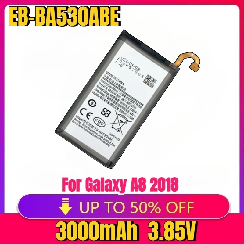 New High quality replaceable EB-BA530ABE 3000mAh Replacement Battery for Galaxy A8 2018 A530 SM-A530F A 530 Portable Batteries
New High quality replaceable EB-BA530ABE 3000mAh Replacement Battery for Galaxy A8 2018 A530 SM-A530F A 530 Portable Batteries