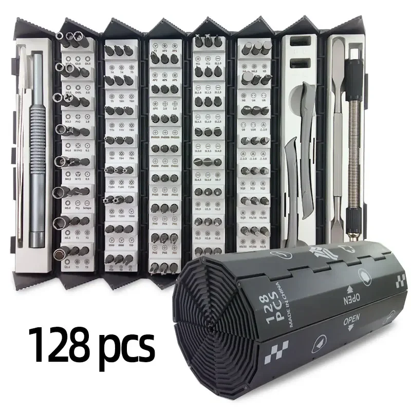 128 in 1 Precision Screwdriver Set Screw Driver Bits Portable Professional Electronic Repair Tool Set Magnetic Phillips Torx
128 in 1 Precision Screwdriver Set Screw Driver Bits Portable Professional Electronic Repair Tool Set Magnetic Phillips Torx