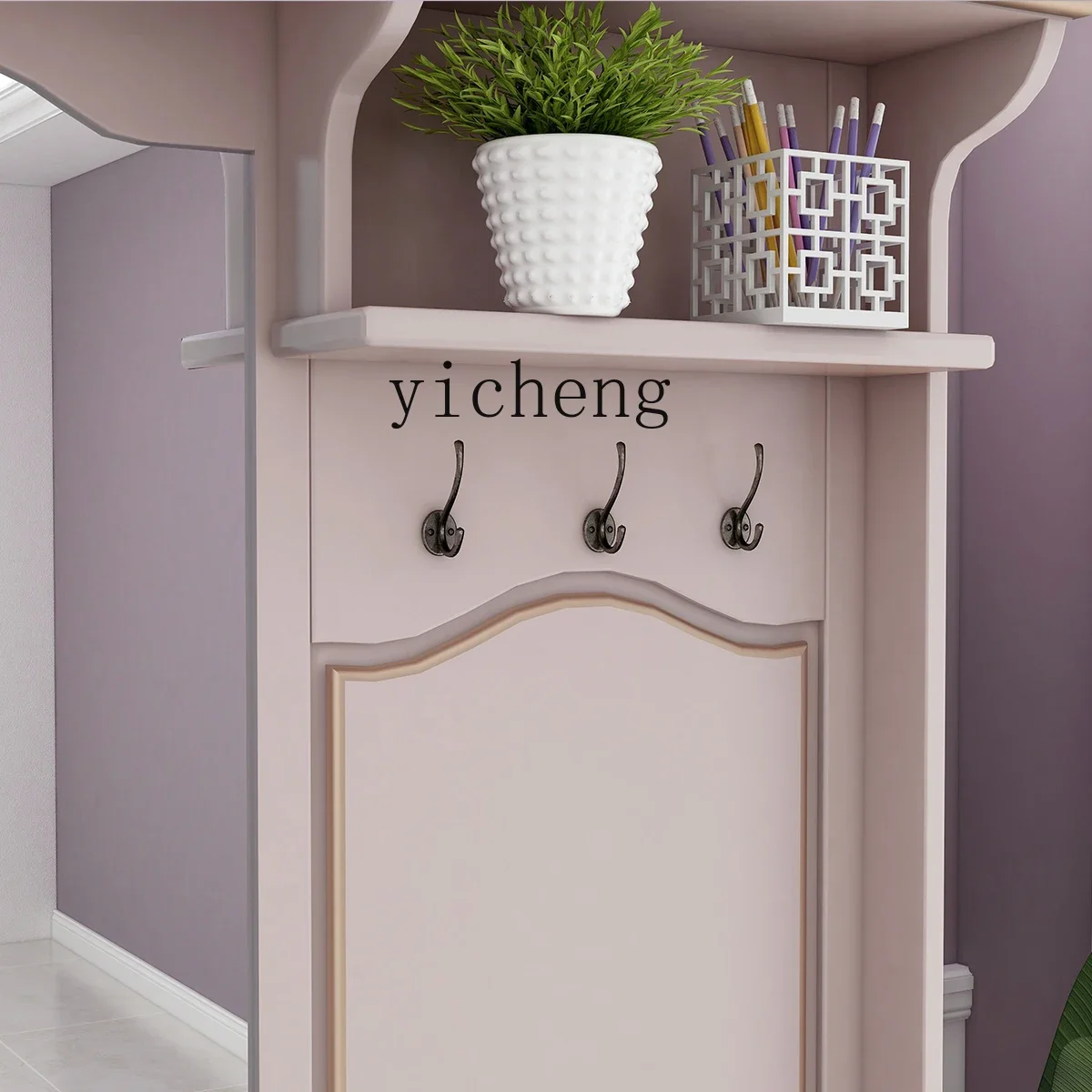 1 Home Coat Rack Entrance Shoe Cabinet Clothing Cabinet Integrated Master Bedroom Floor Hanging Wardrobe
1 Home Coat Rack Entrance Shoe Cabinet Clothing Cabinet Integrated Master Bedroom Floor Hanging Wardrobe