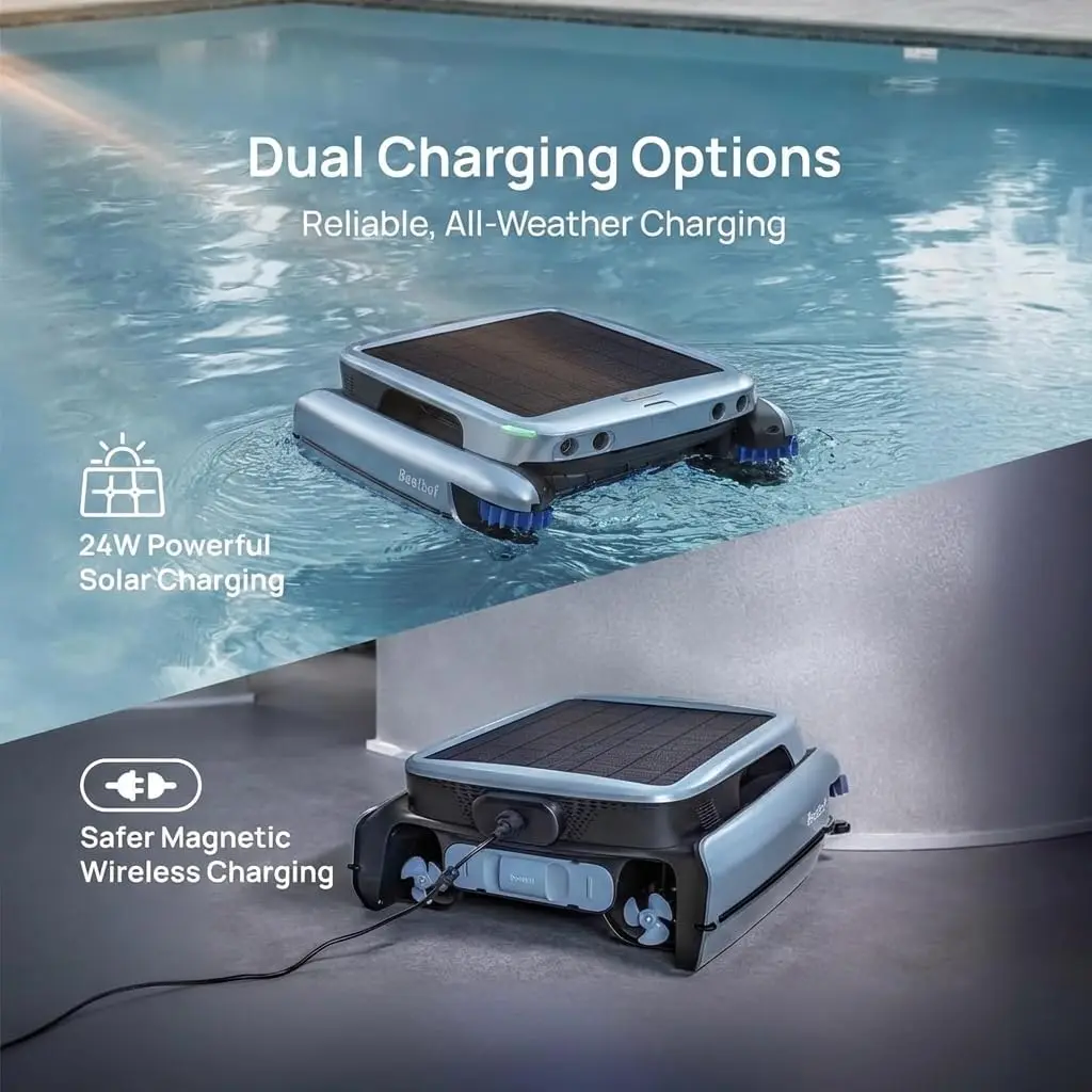 Solar Powered Automatic Pool Skimmer 24/7 Cleaning Smart APP Voice Control Dual Charging Water Clarification System
Solar Powered Automatic Pool Skimmer 24/7 Cleaning Smart APP Voice Control Dual Charging Water Clarification System